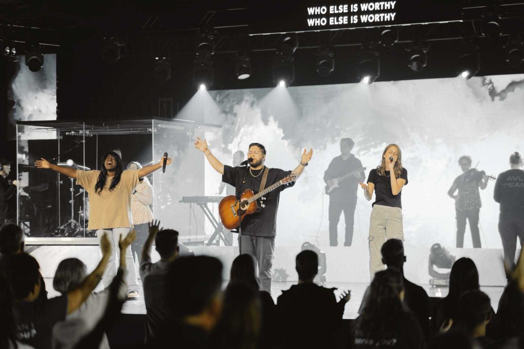 Engedi Music leading worship during a gathering at Engedi Church in Holland, MI. New to Engedi Church? Welcome Home!