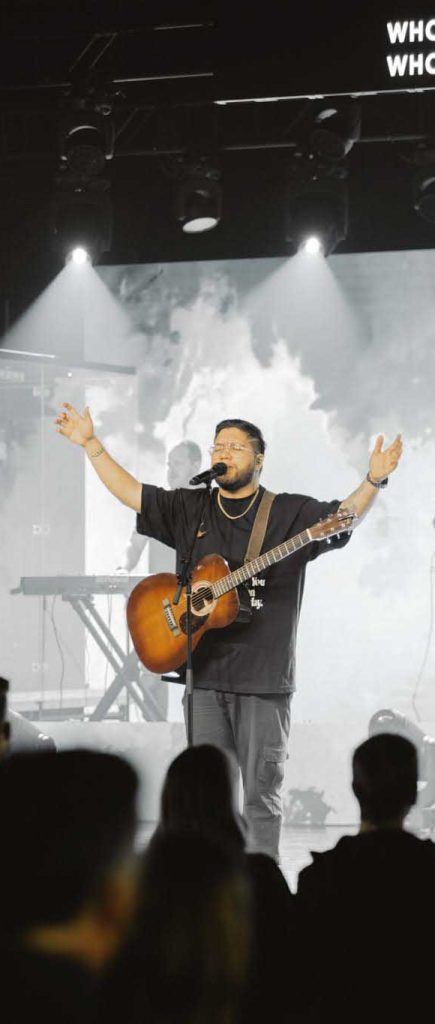 Engedi Music leading worship during a gathering at Engedi Church in Holland, MI. New to Engedi Church? Welcome Home!