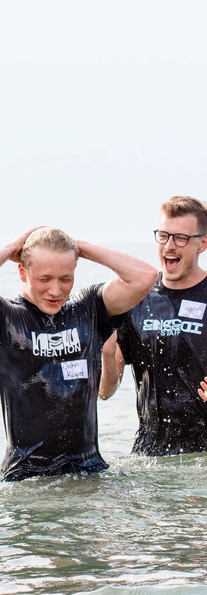 Engedi Student gets baptized in Holland, Michigan.