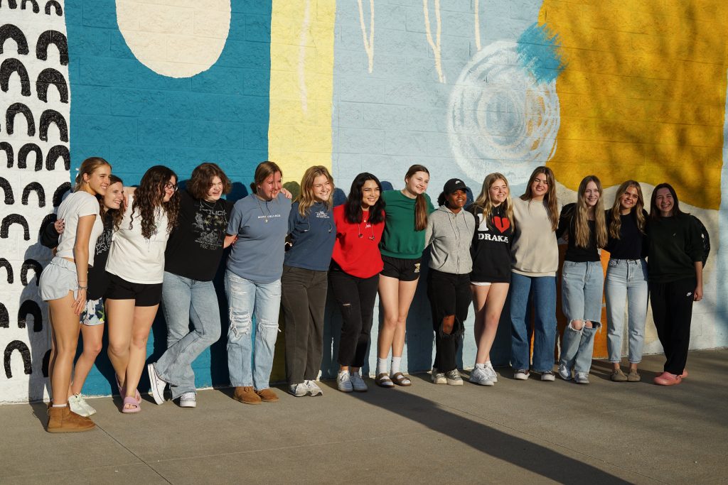 high school students at engedi