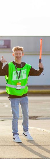 The parking team welcomes Engedi Church attendees and VIP guests that are new to the church.